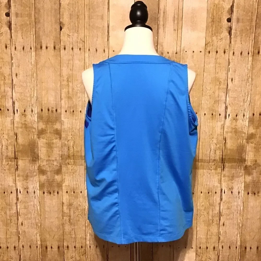 Nike Dri-Fit Blue Sleeveless Tennis Top 1X